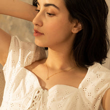 Load image into Gallery viewer, P | Diamond Initial Charm Necklace Charms AURELIE GI