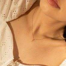 Load image into Gallery viewer, T | Diamond Initial Charm Necklace Charms AURELIE GI