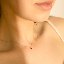 Load image into Gallery viewer, JULY | Ruby Necklace Charm Necklace Charms AURELIE GI