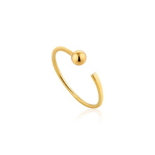 Load image into Gallery viewer, Gold Orbit Flat Adjustable Ring