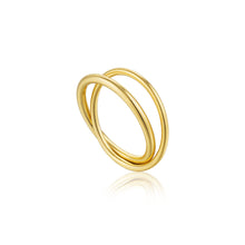 Load image into Gallery viewer, Gold Modern Double Wrap Ring