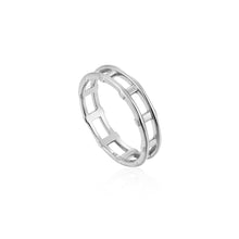Load image into Gallery viewer, Silver Modern Bar Ring