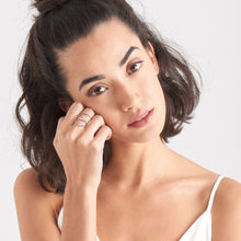 Load image into Gallery viewer, Silver Modern Circle Adjustable Ring