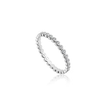 Load image into Gallery viewer, Silver Shimmer Half Eternity Ring