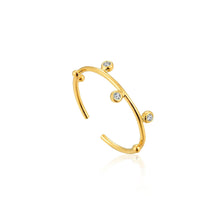 Load image into Gallery viewer, Gold Shimmer Stud Adjustable Ring