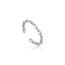 Load image into Gallery viewer, Silver Chain Adjustable Ring