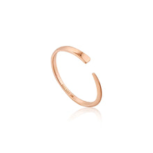 Load image into Gallery viewer, Rose Gold Geometry Flat Adjustable Ring
