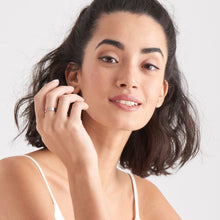 Load image into Gallery viewer, Silver Geometry Wide Adjustable Ring