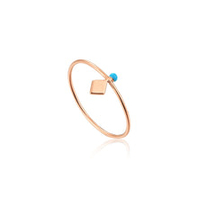Load image into Gallery viewer, Rose Gold Dotted Stud Ring