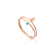 Load image into Gallery viewer, Rose Gold Dotted Double Ring