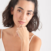 Load image into Gallery viewer, Silver Emblem Adjustable Ring