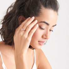 Load image into Gallery viewer, Rose Gold Emblem Adjustable Signet Ring