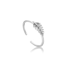 Load image into Gallery viewer, Silver Small Palm Adjustable Ring