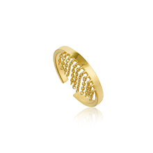 Load image into Gallery viewer, Gold Fringe Fall Adjustable Ring