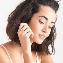 Load image into Gallery viewer, Silver Fringe Fall Adjustable Ring