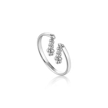 Load image into Gallery viewer, Silver Tassel Drop Adjustable Ring