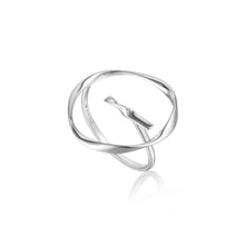 Load image into Gallery viewer, Silver Twist Circle Adjustable Ring