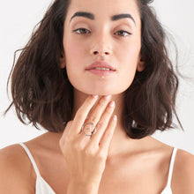 Load image into Gallery viewer, Silver Twist Circle Adjustable Ring