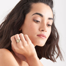Load image into Gallery viewer, Gold Winged Goddess Ring