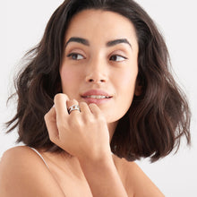 Load image into Gallery viewer, Silver Wide Curb Chain Adjustable Ring