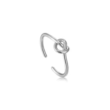 Load image into Gallery viewer, Silver Knot Adjustable Ring