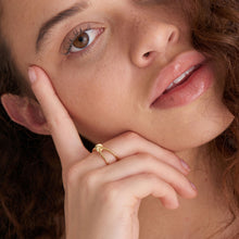 Load image into Gallery viewer, Gold Knot Double Band Adjustable Ring