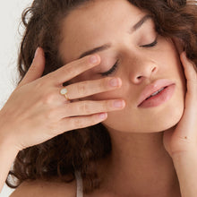 Load image into Gallery viewer, Evil Eye Emblem Gold Adjustable Ring