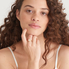 Load image into Gallery viewer, Compass Emblem Gold Adjustable Ring