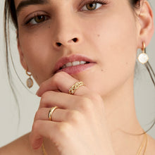 Load image into Gallery viewer, Gold Scattered Stars Adjustable Ring