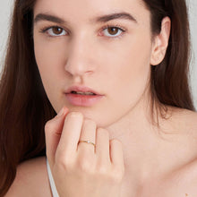 Load image into Gallery viewer, 14kt Gold Solitaire Natural Diamond Ring