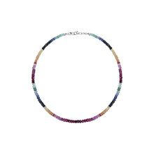Load image into Gallery viewer, Multicolor Rainbow Sapphire Beaded Bracelet