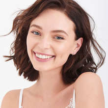 Load image into Gallery viewer, Gold Shimmer Bar Stud Earrings