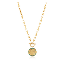 Load image into Gallery viewer, Gold Emperor T-bar Necklace
