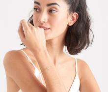 Load image into Gallery viewer, Gold Mother Of Pearl Disc Bracelet