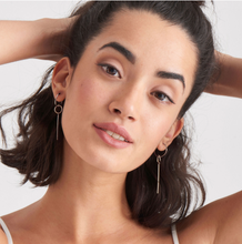 Load image into Gallery viewer, Silver Modern Solid Drop Earrings