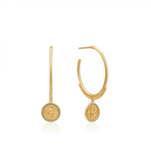 Load image into Gallery viewer, Gold Emperor Hoop Earrings