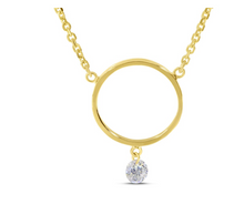 Load image into Gallery viewer, Dashing Diamonds Circle Necklace
