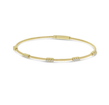 Load image into Gallery viewer, Triple Set Diamond Flex Bracelet