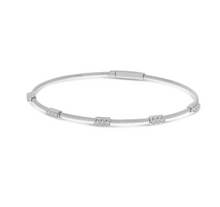 Load image into Gallery viewer, Triple Set Diamond Flex Bracelet