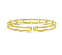 Load image into Gallery viewer, Double Row Diamond Flex Cuff