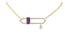 Load image into Gallery viewer, Dashing Amethyst Open Necklace