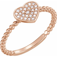 Load image into Gallery viewer, Diamond Heart Ring