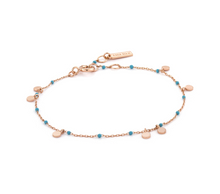 Load image into Gallery viewer, Rose Gold Dotted Drop Discs Bracelet