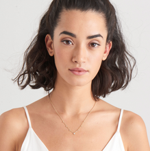 Load image into Gallery viewer, Silver Turquoise Drop Disc Necklace