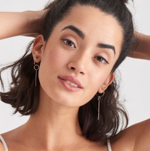 Load image into Gallery viewer, Gold Modern Solid Drop Earrings