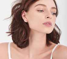 Load image into Gallery viewer, Silver Shimmer Bar Stud Earrings