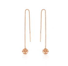 Load image into Gallery viewer, Rose Gold Roman Empress Threader Earrings