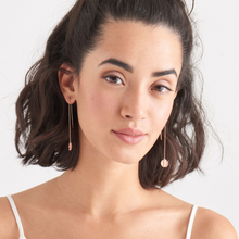 Load image into Gallery viewer, Rose Gold Roman Empress Threader Earrings