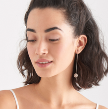 Load image into Gallery viewer, Rose Gold Roman Empress Threader Earrings