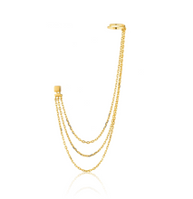 Load image into Gallery viewer, Gold Drape Earrings